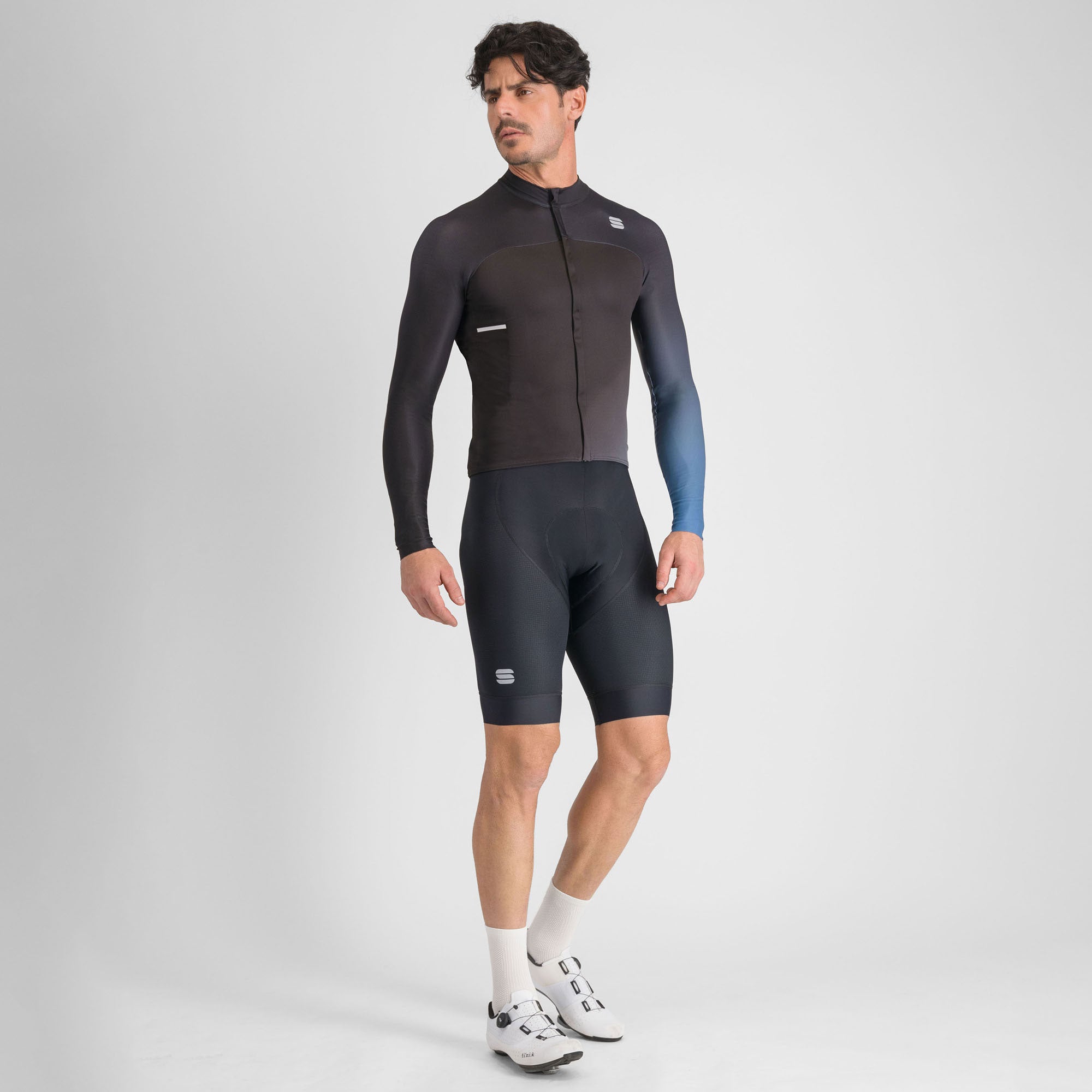 Sportful BOH THERMAL LS JERSEY Sサイズ Jerseys Cycling Mens Boh Bomber Jersey Racing Blue - Sportful